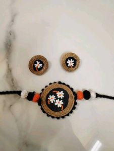 Handmade Fabric Choker Set