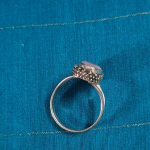 Rose quartz Coffin Ring