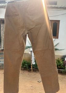 Brown Straight Fit Trousers (30)