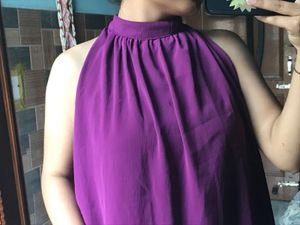 Purple Halter Top