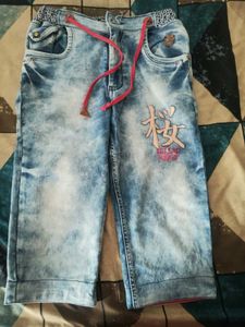 Boys Denim Capri Pants