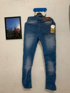 Men's Slim Fit Blue Jeans