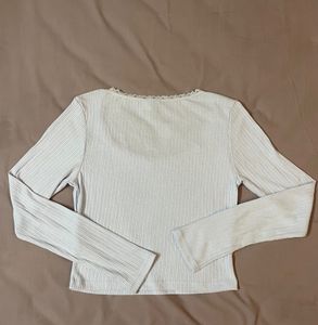 H&amp;M Viral Lace Top Blue