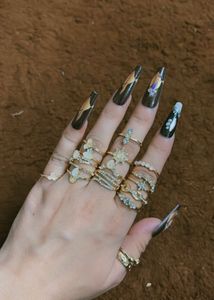 Vassaley Exclusive AD Studded Floral Gold Plated