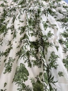 Green Floral Print Dress