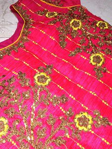 Red Embroidered Blouse