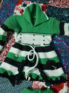 Woolen Frock With Pajami