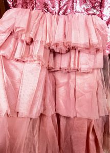 pink sequin dress