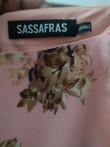 Peach Floral Dress