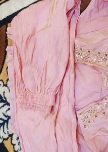 Pakistani Look Women&#39;s  Blend Straight Embroidere
