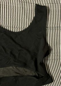 Black Cutout Tank Top