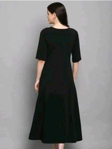 Chic Colorblock Midi Dress