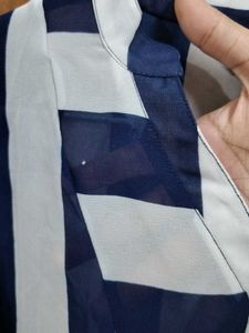 SEE-THROUGH BUSINESS CASUAL TOP
