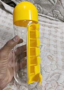 pill box for medicine organizer With water Bottle