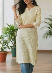 Elegant Embroidered Kurta