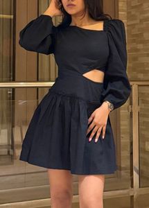 Asymmetric Black one piece