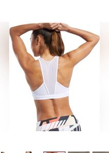 REEBOKWomen Sports lightly Padded Bra (White