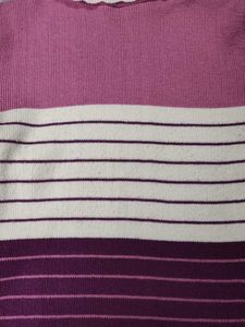 Striped Turtleneck Sweater
