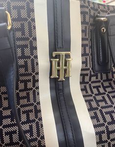 Tommy Hilfiger Brand Logo Self Design Shoulder Bag