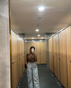 Brown Trendy Top