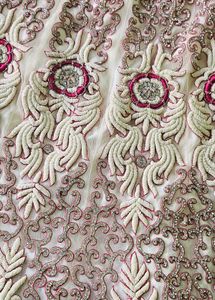 Elegant cream n pink Lehenga Choli