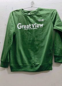 Green 'Great View' Sweatshirt