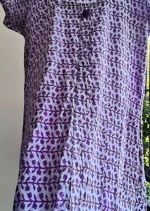 Purple Floral Print kurti