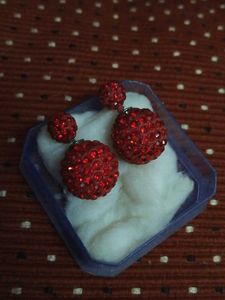 Red Crystal Earrings