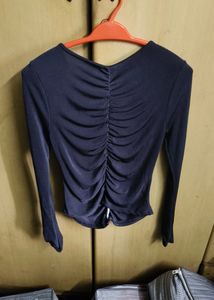 Chic Ruched Long Sleeve Top