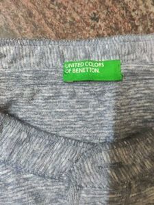 Benetton Grey Casual Shirt