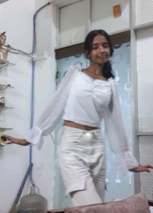 Chic White Puff Sleeve Top