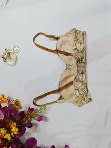 Floral Print Bra