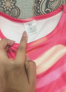 Y2K Swirl Print Long Sleeve Top