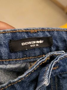 Blue Straight Leg Jeans