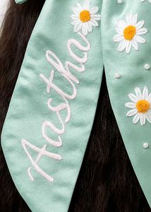 Hand Embroidery Customised Hair Clips