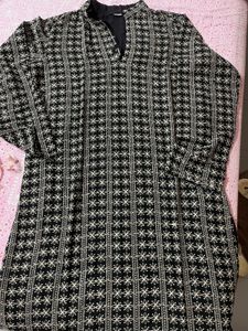 Embroidered Chilankari Designer Men Kurta