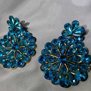 Statement Blue Earrings