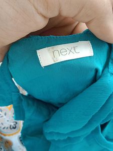 Blue Off-Shoulder Dress