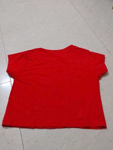 Red Crop T-shirt