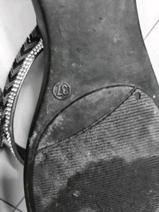 Black Sandle With Stone Work