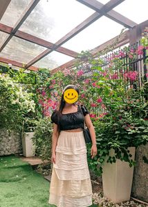 Cottage Core White Skirt