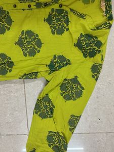 SAPTARANG green printed Kurta 💚