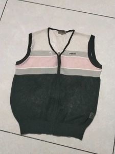 Striped Sleeveless Sweater