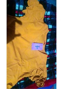 Yellow Puff Sleeve Wrap Top