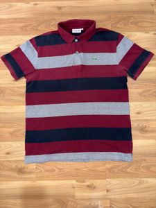 Lacoste Striped Polo T-Shirt - Men's Casual