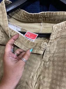 Roadamo Corduroy Denim Trousers Size 36