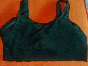 Vintage Black Lace Bra Top