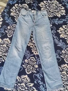 Light Wash Wide Leg Jeans