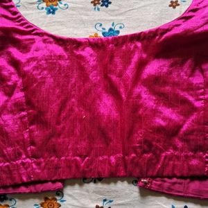 Pink Readymade Saree Blouse