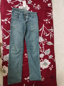 Straight Fit Dust Blue Jeans